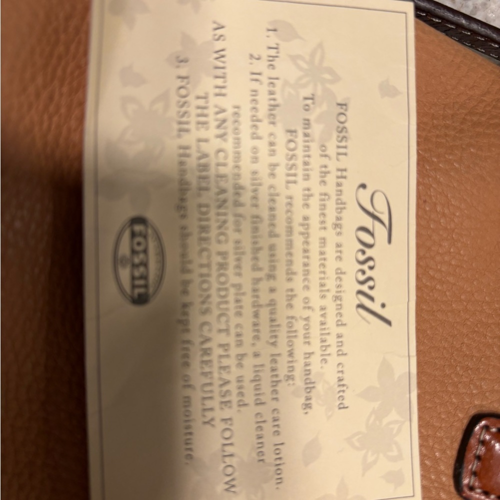 Fossil Tan and Brown Shoulder Bag with Braided Detail - Picture 4 of 4